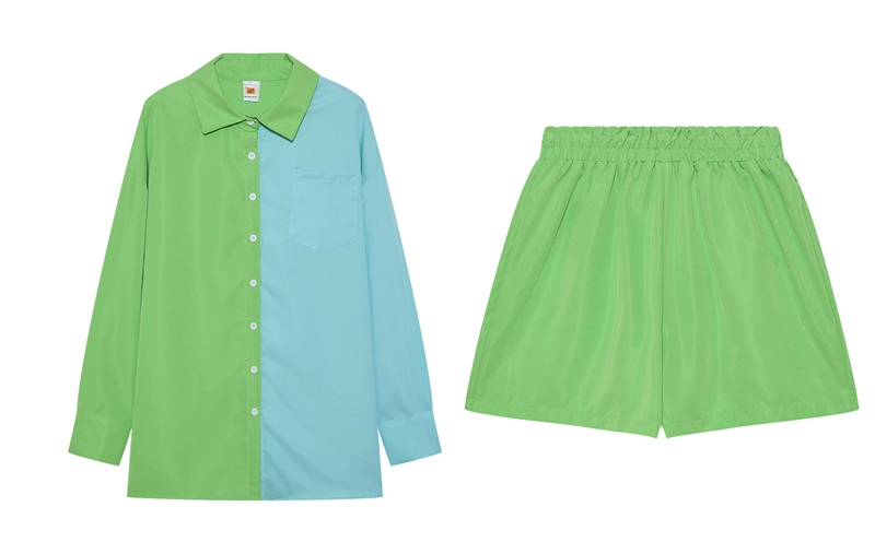 Grass green light blue