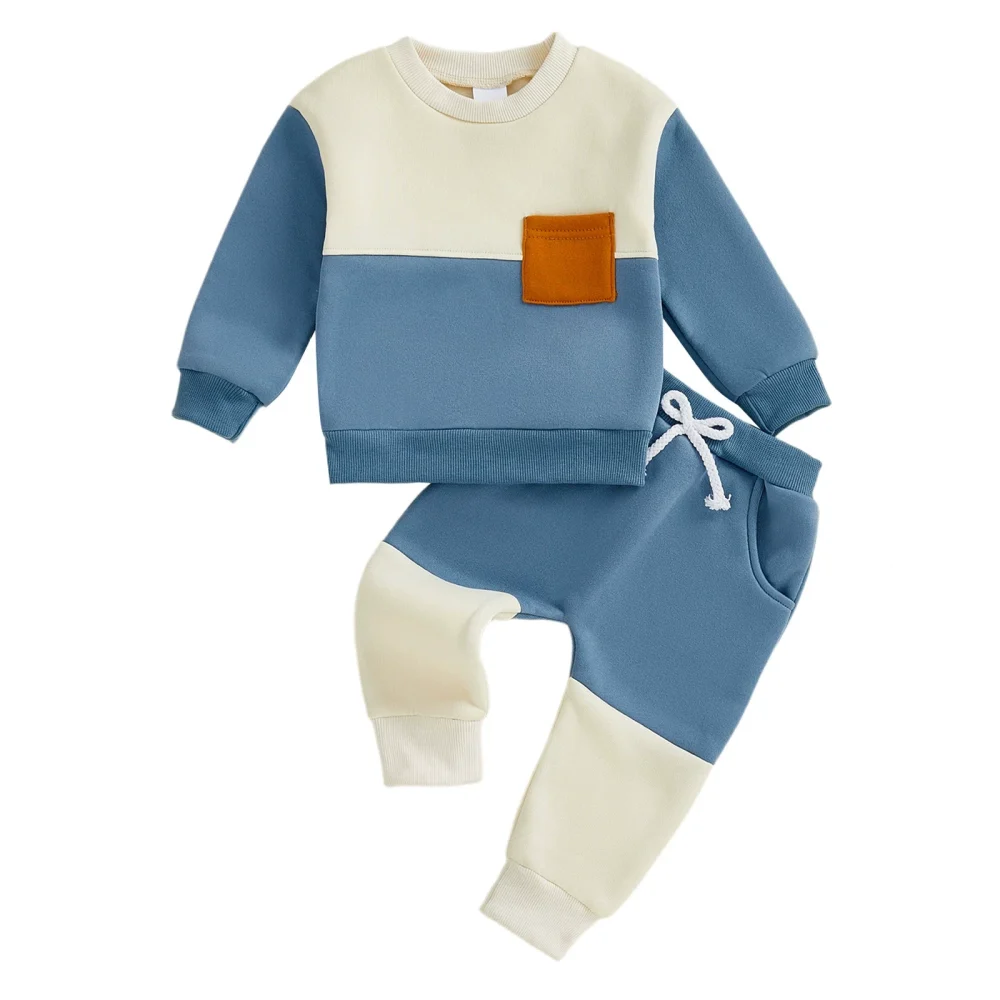 Blue sweatshirt casual pants