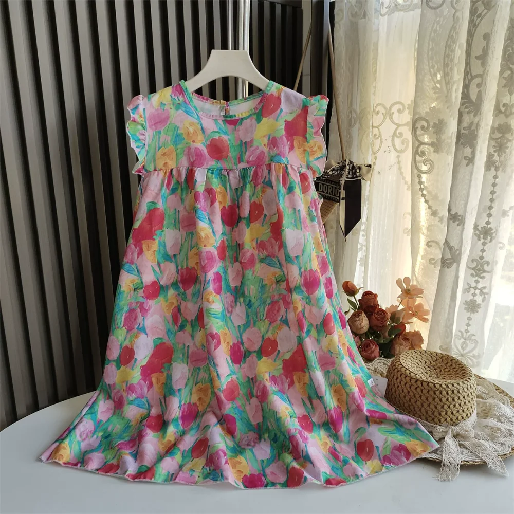 Red Flowers [Slightly Small] Polyester Fiber