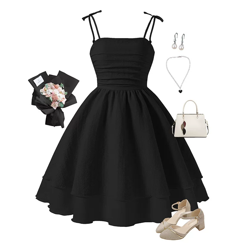 Black single piece skirt