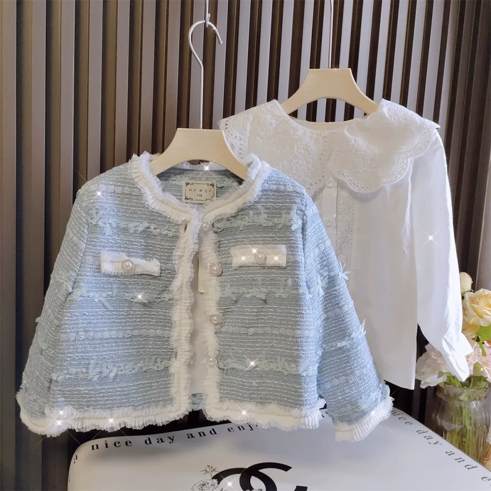 blue fragrant style jacket