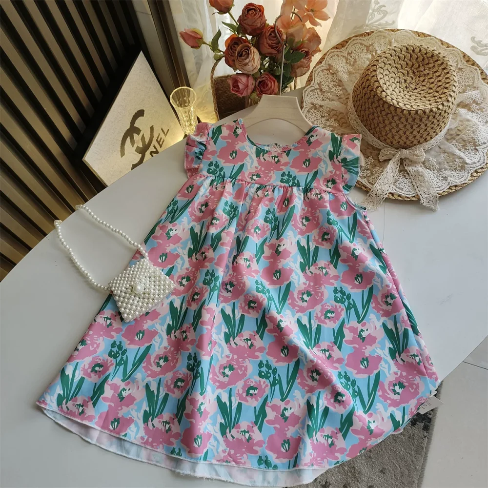 Blue Flowers [Slightly Small] Polyester Fiber